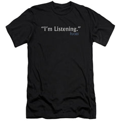 Frasier Im Listening Men's Ultra-Soft 30/1 Cotton Slim Short-Sleeve T-Shirt