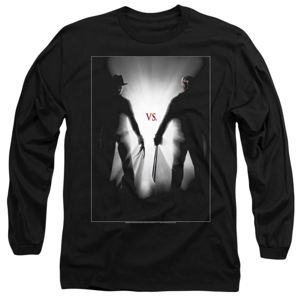 Freddy vs. Jason Silhouettes Men's 18/1 Cotton Long-Sleeve T-Shirt