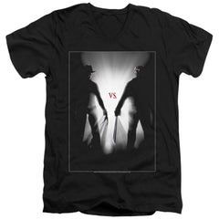 Freddy vs. Jason Silhouettes Men's 30/1 Cotton Slim V-Neck T-Shirt