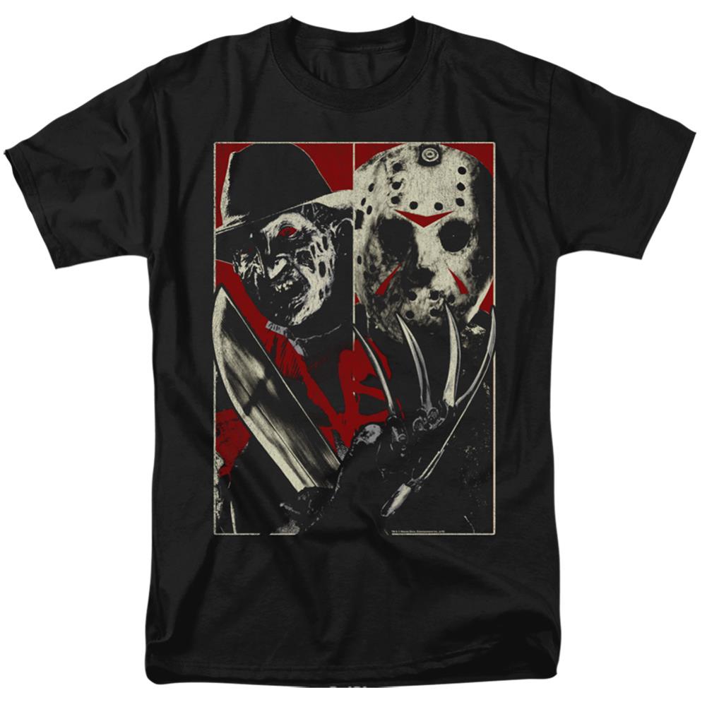 Freddy vs. Jason Vs Men's 18/1 Cotton Short-Sleeve T-Shirt