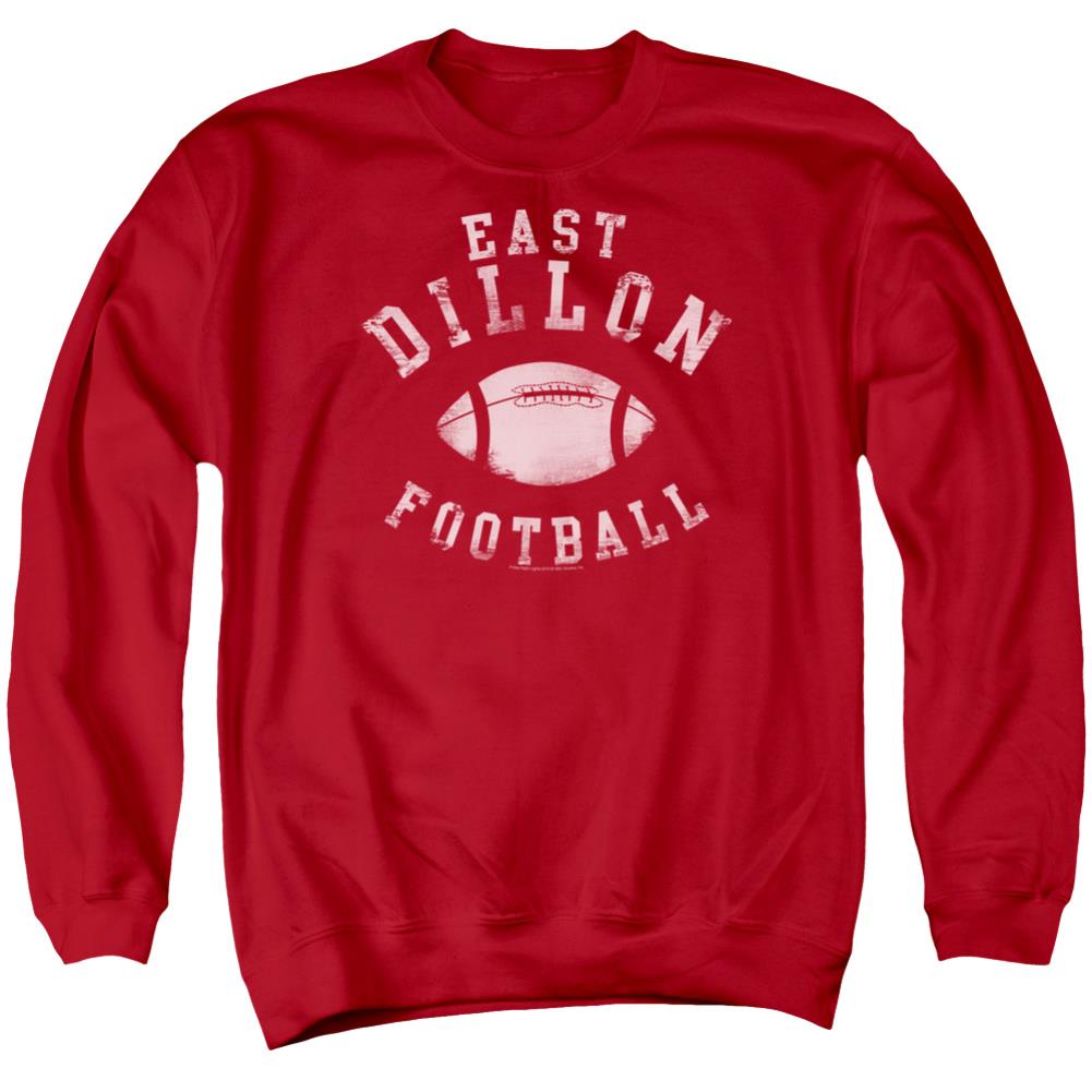 Friday Night Lights East Dillon Football Men's Crewneck 50 50 Poly Long-Sleeve T-Shirt