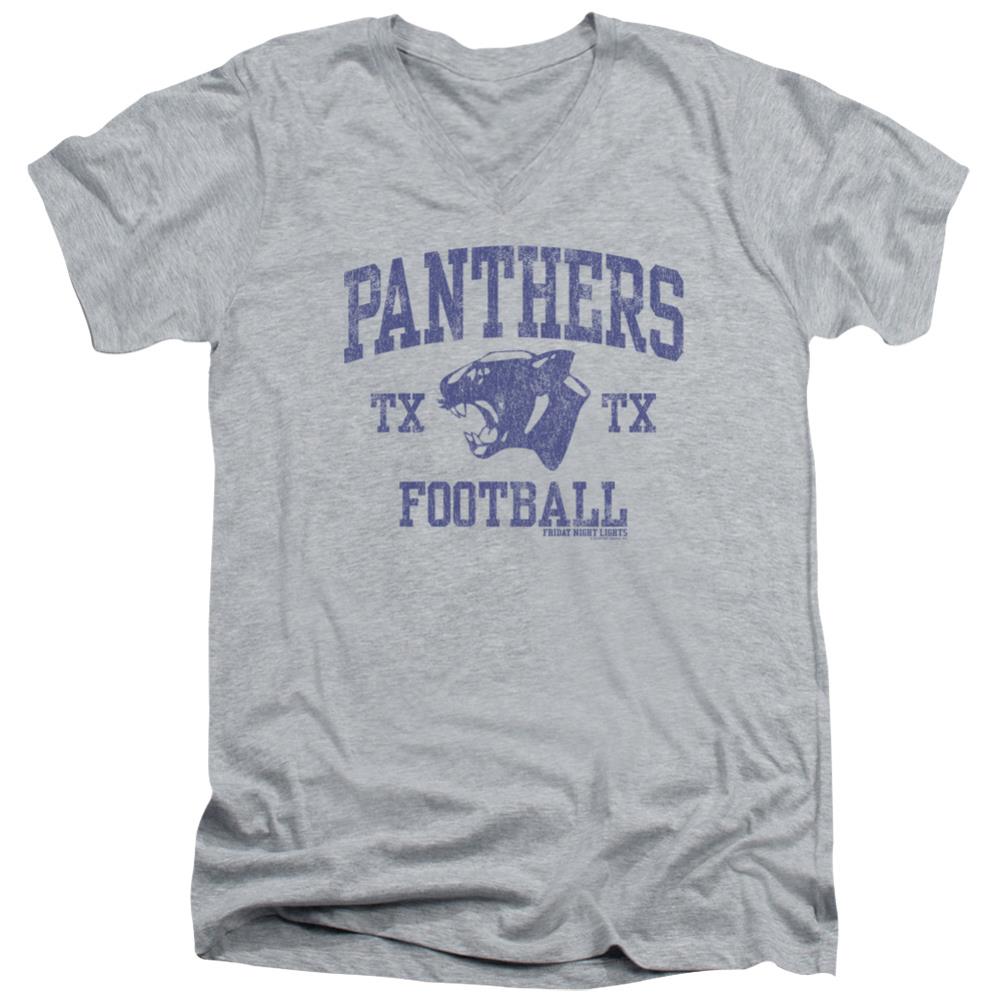 Friday Night Lights Panther Arch Men's 30/1 Cotton Slim V-Neck T-Shirt