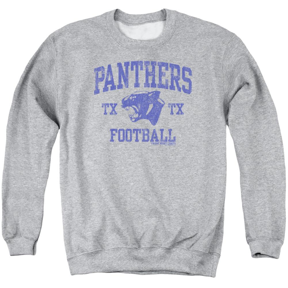 Friday Night Lights Panther Arch Men's Crewneck 50 50 Poly Long-Sleeve T-Shirt