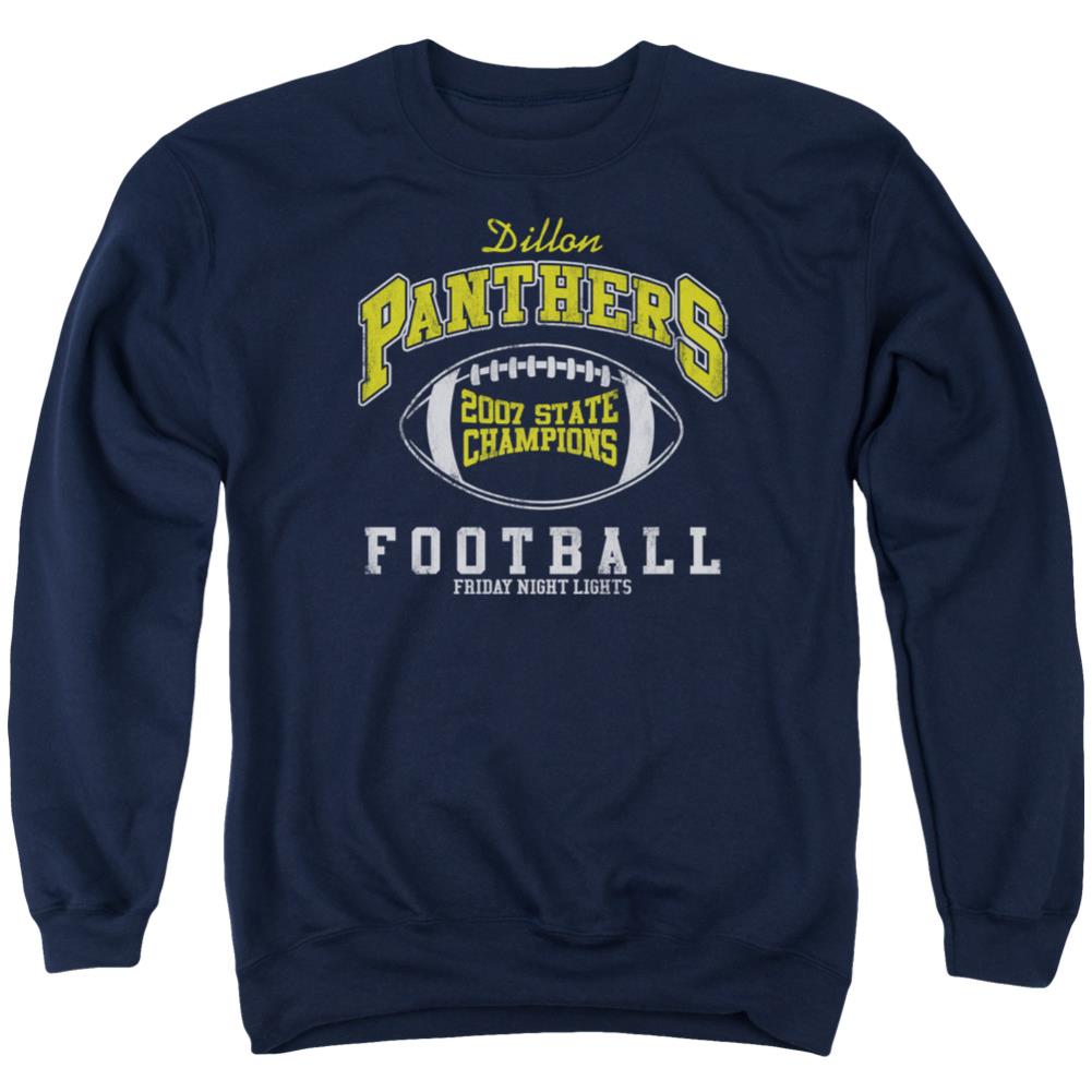 Friday Night Lights State Champs Men's Crewneck 50 50 Poly Long-Sleeve T-Shirt