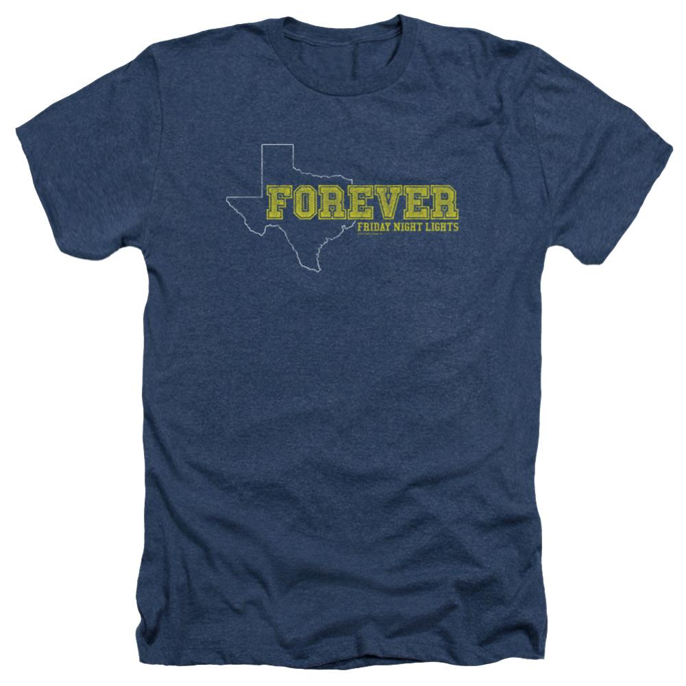 Friday Night Lights Texas Forever Men's 30/1 Heather 60 40 Poly Short-Sleeve T-Shirt