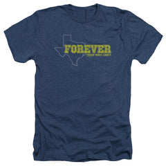 Friday Night Lights Texas Forever Men's 30/1 Heather 60 40 Poly Short-Sleeve T-Shirt
