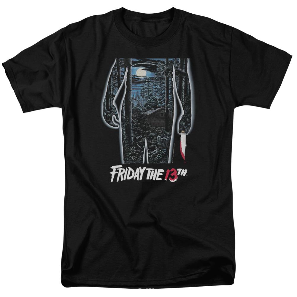 Friday The 13th 13th Poster Men's 18/1 Cotton Short-Sleeve T-Shirt