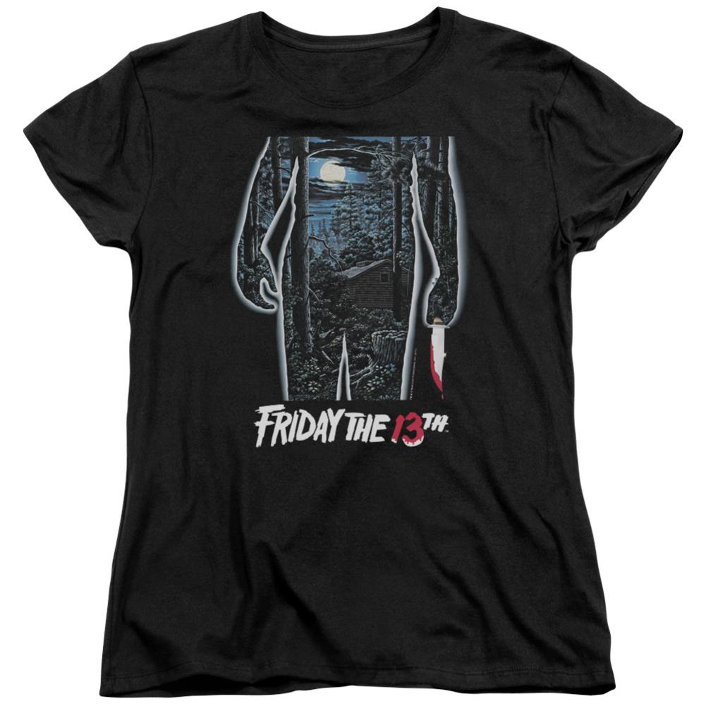 Friday The 13th 13th Poster Women's 18/1 Cotton Short-Sleeve T-Shirt