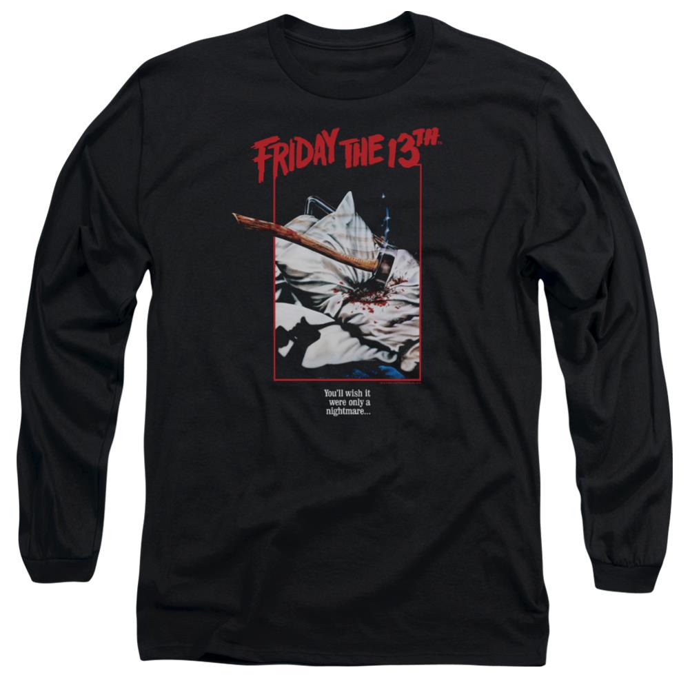 Friday The 13th Axe Poster Men's 18/1 Cotton Long-Sleeve T-Shirt
