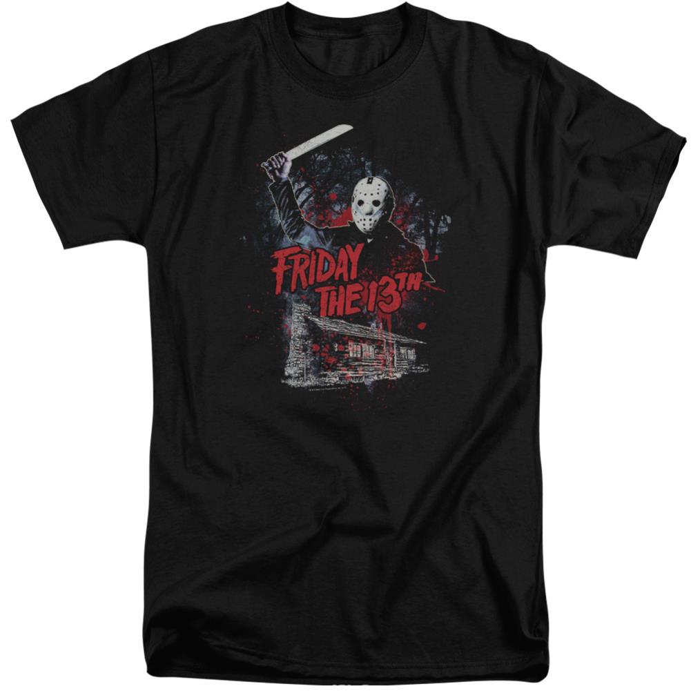 Friday The 13th Cabin Men's 18/1 Tall Cotton Short-Sleeve T-Shirt