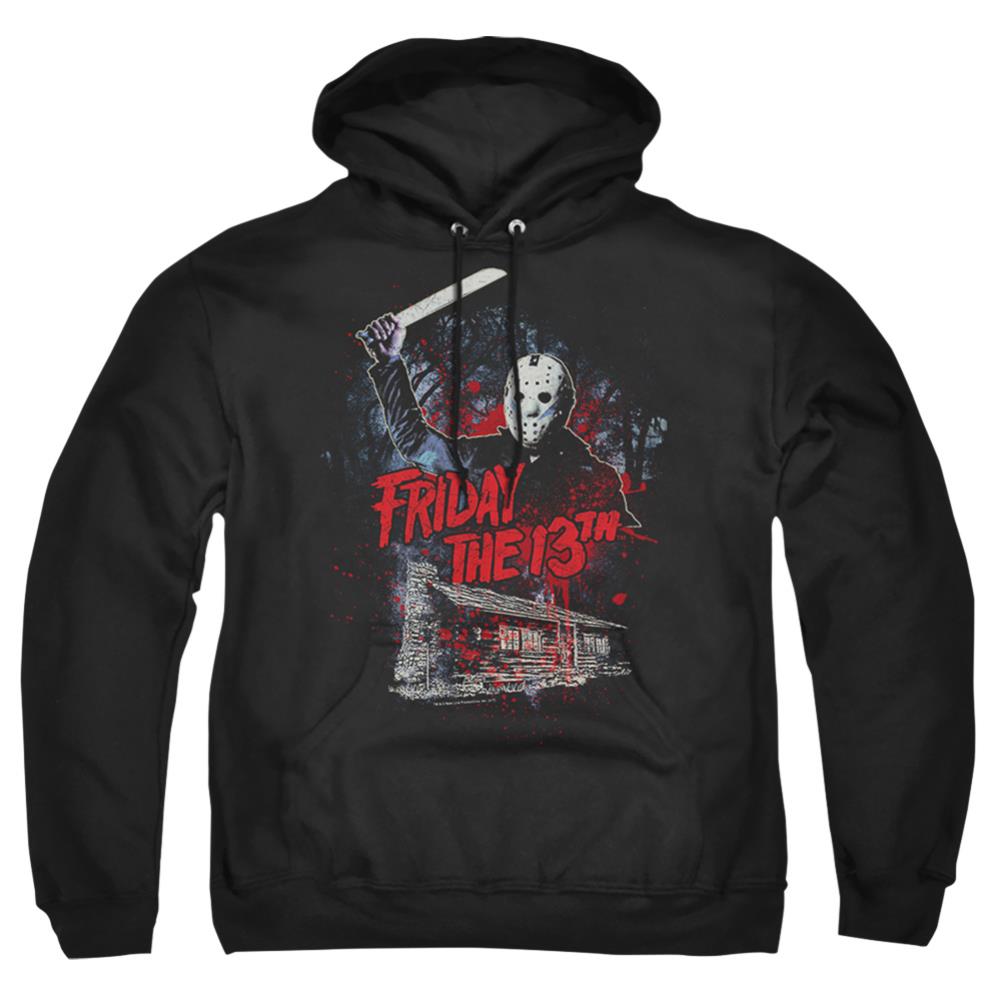 Friday The 13th Cabin Men's Pull-Over 75 25 Poly Hoodie