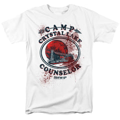 Friday The 13th Camp Counselor Victim Men's 18/1 Cotton Short-Sleeve T-Shirt