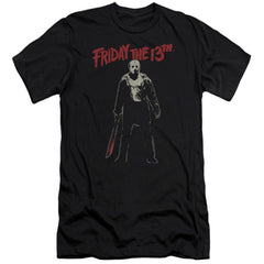 Friday The 13th Chchch Ahahah Men's Ultra-Soft 30/1 Cotton Slim Short-Sleeve T-Shirt
