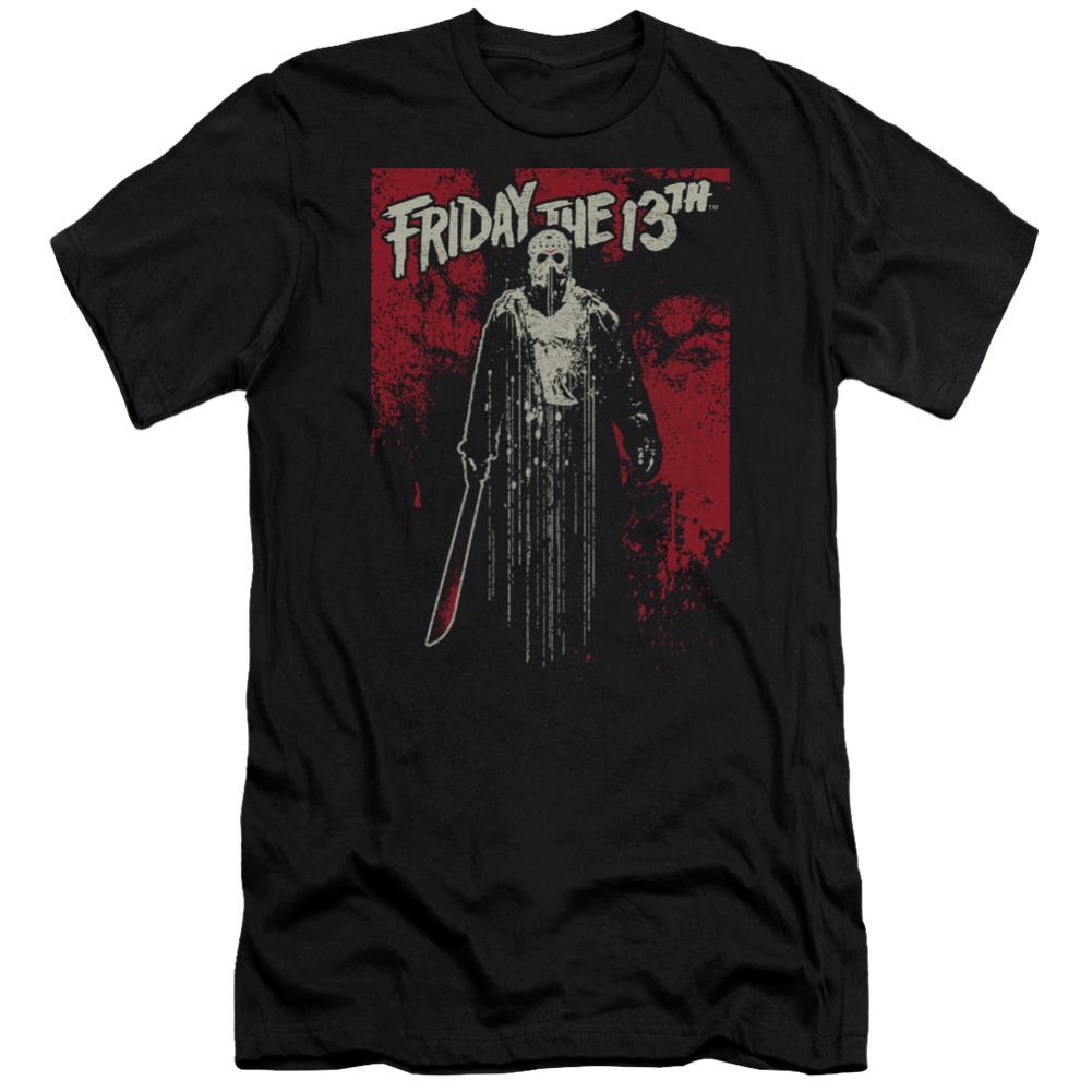 Friday The 13th Drip Men's Ultra-Soft 30/1 Cotton Slim Short-Sleeve T-Shirt