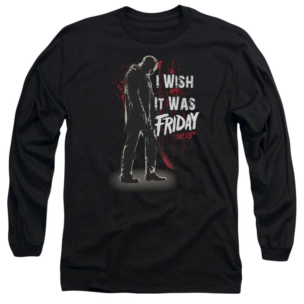 Friday The 13th I Wish It Was Friday Men's 18/1 Cotton Long-Sleeve T-Shirt