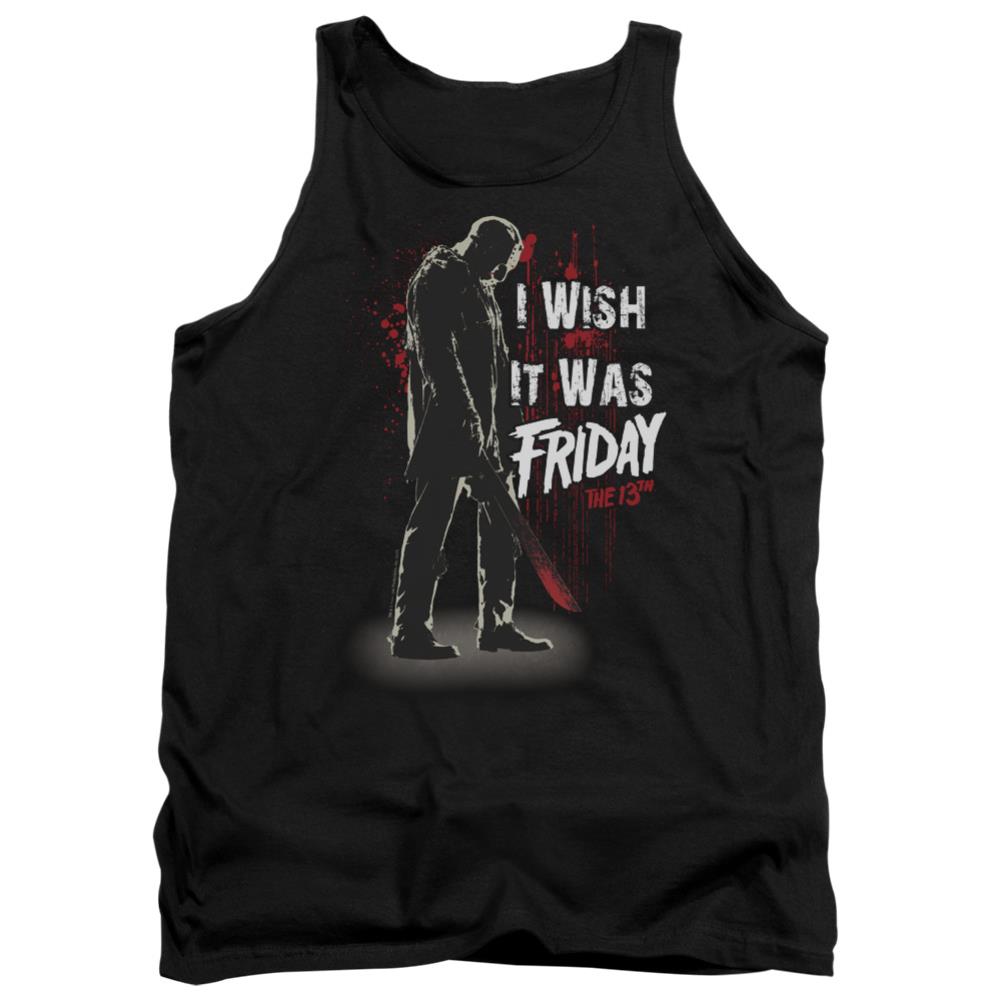 Friday The 13th I Wish It Was Friday Men's 18/1 Cotton Tank Top