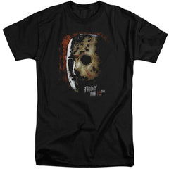 Friday The 13th Mask Of Death Men's 18/1 Tall Cotton Short-Sleeve T-Shirt