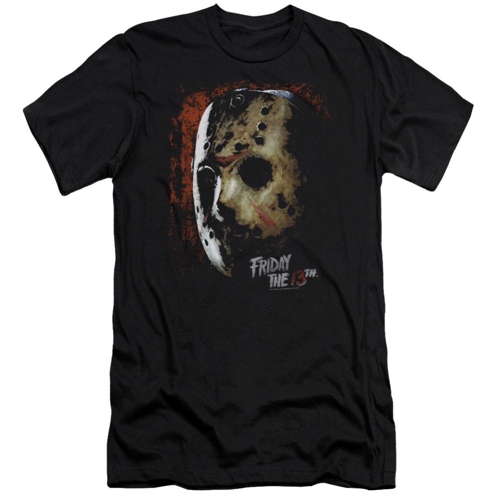 Friday The 13th Mask Of Death Men's Ultra-Soft 30/1 Cotton Slim Short-Sleeve T-Shirt