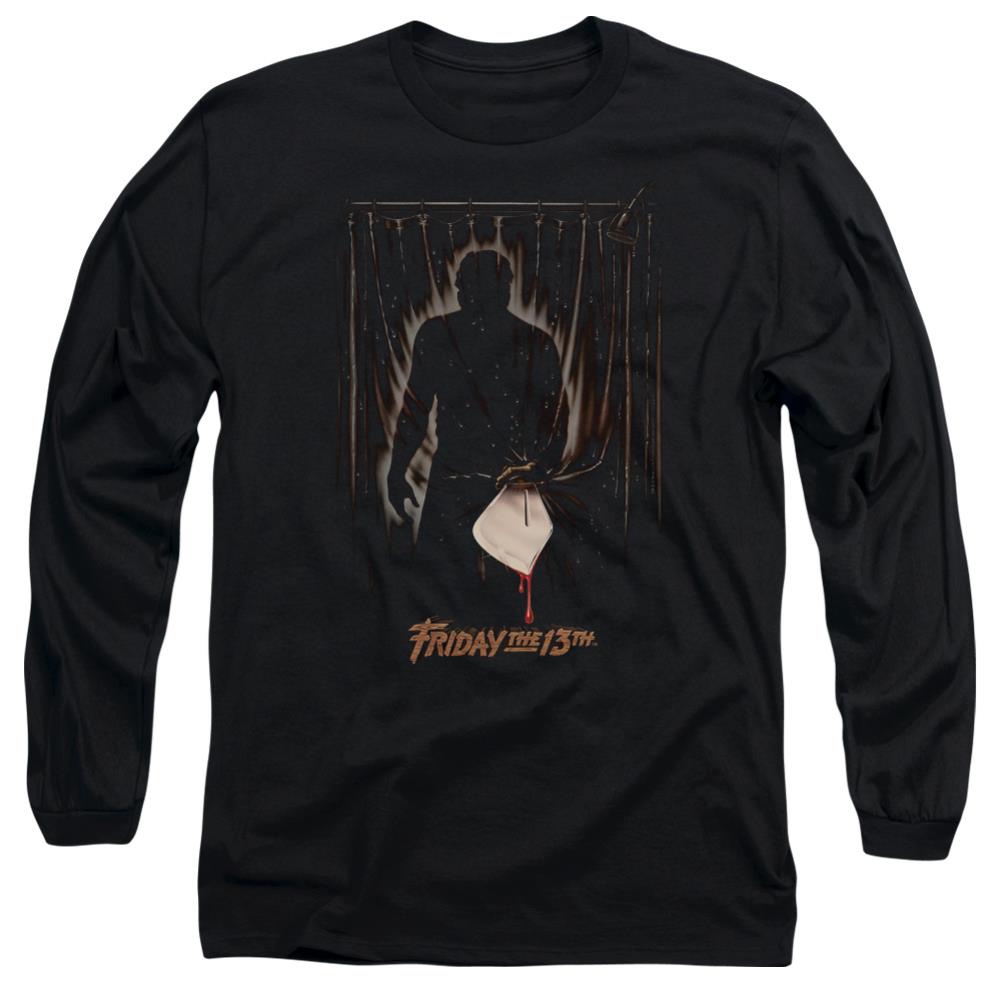 Friday The 13th Part 3 Poster Men's 18/1 Cotton Long-Sleeve T-Shirt