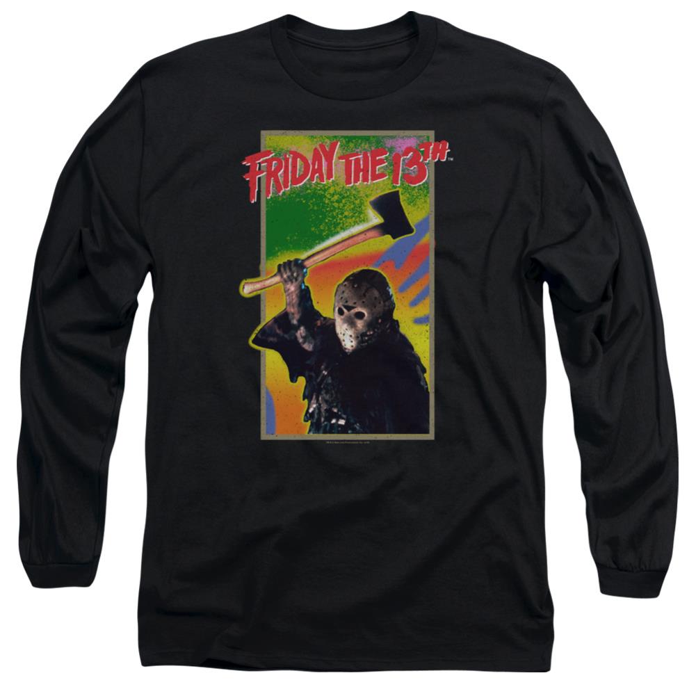 Friday The 13th Retro Game Men's 18/1 Cotton Long-Sleeve T-Shirt