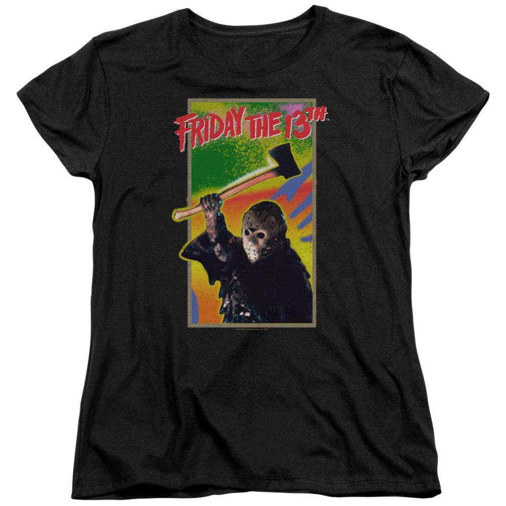 Friday The 13th Retro Game Women's 18/1 Cotton Short-Sleeve T-Shirt