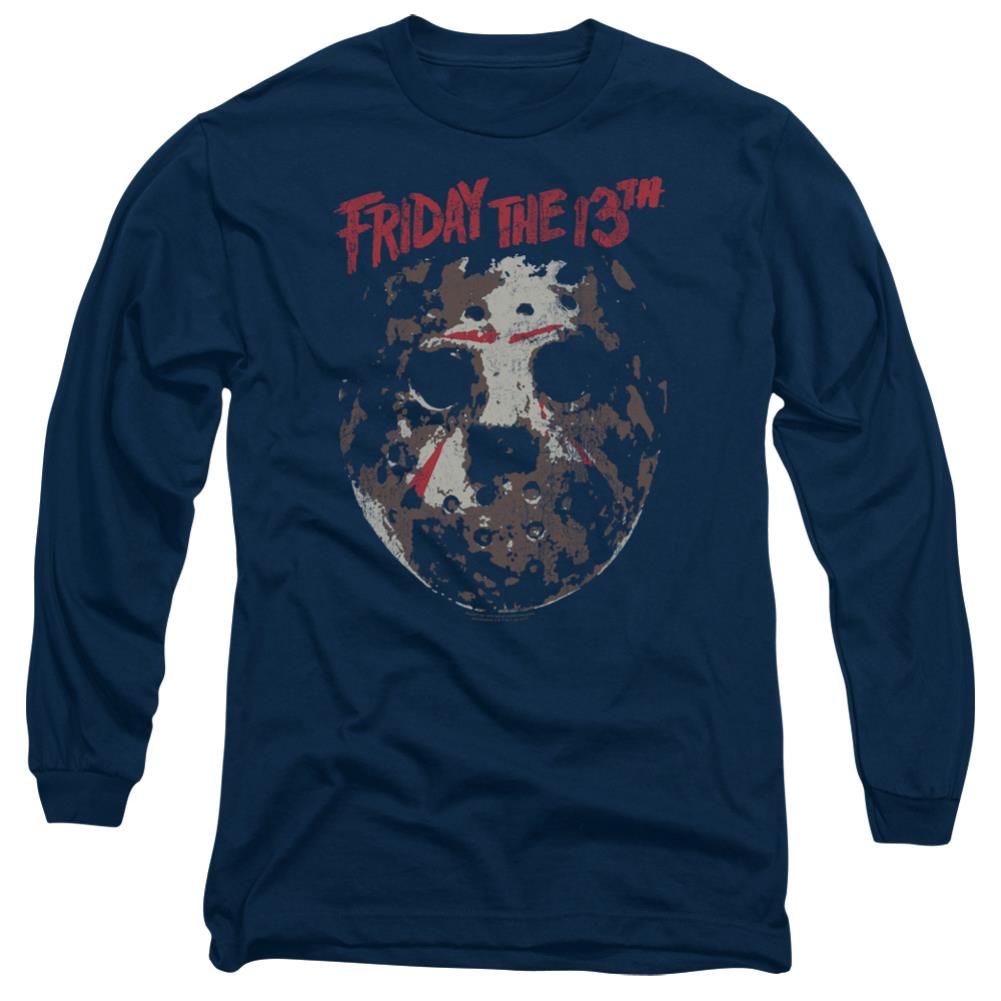 Friday The 13th Rough Mask Men's 18/1 Cotton Long-Sleeve T-Shirt