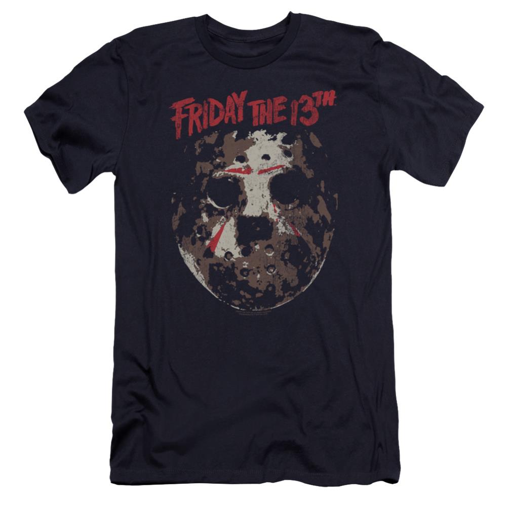 Friday The 13th Rough Mask Men's Ultra-Soft 30/1 Cotton Slim Short-Sleeve T-Shirt