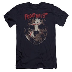 Friday The 13th Rough Mask Men's Ultra-Soft 30/1 Cotton Slim Short-Sleeve T-Shirt