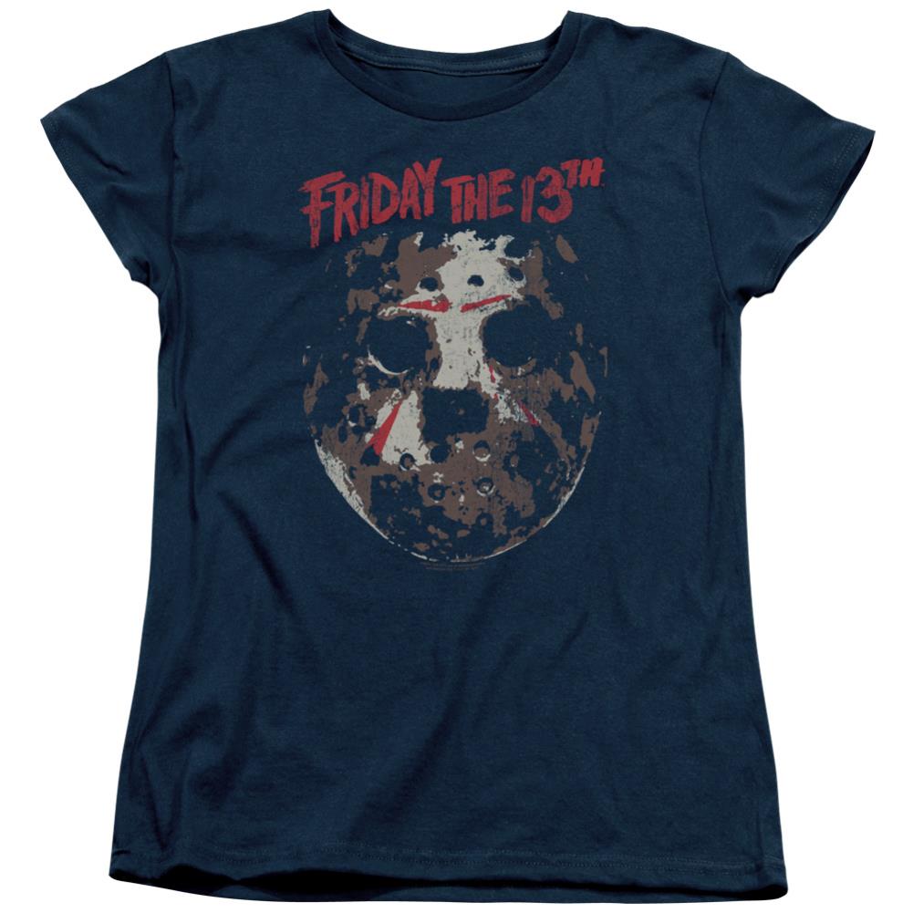 Friday The 13th Rough Mask Women's 18/1 Cotton Short-Sleeve T-Shirt