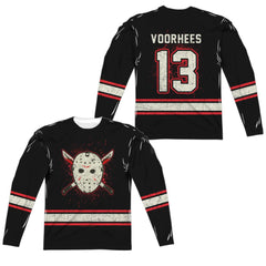 Friday The 13th Voorhees Jersey Men's Regular Fit Polyester Long-Sleeve T-Shirt