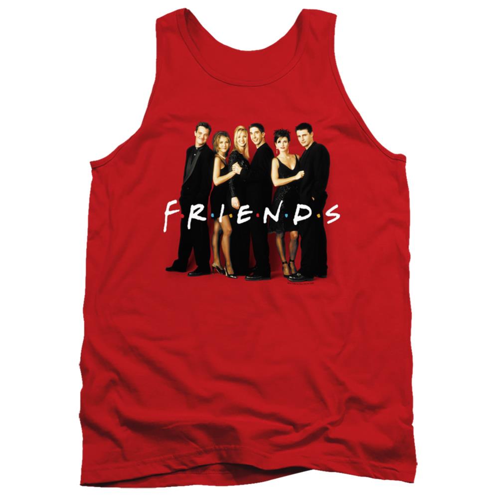 Friends Cast In Black Men's 18/1 Cotton Tank Top
