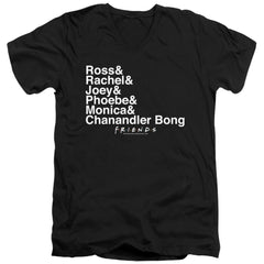 Friends Chanandler Bong Men's 30/1 Cotton Slim V-Neck T-Shirt