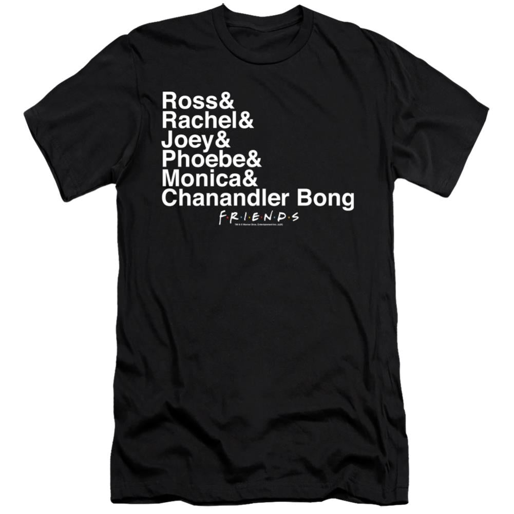 Friends Chanandler Bong Men's Ultra-Soft 30/1 Cotton Slim Short-Sleeve T-Shirt