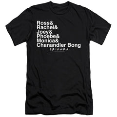 Friends Chanandler Bong Men's Ultra-Soft 30/1 Cotton Slim Short-Sleeve T-Shirt