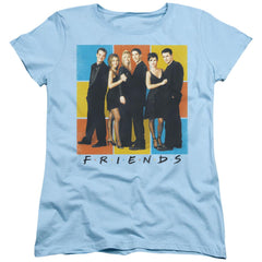 Friends Color Block Of Friends Women's 18/1 Cotton Short-Sleeve T-Shirt
