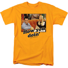 Friends How You Doin Men's 18/1 Cotton Short-Sleeve T-Shirt