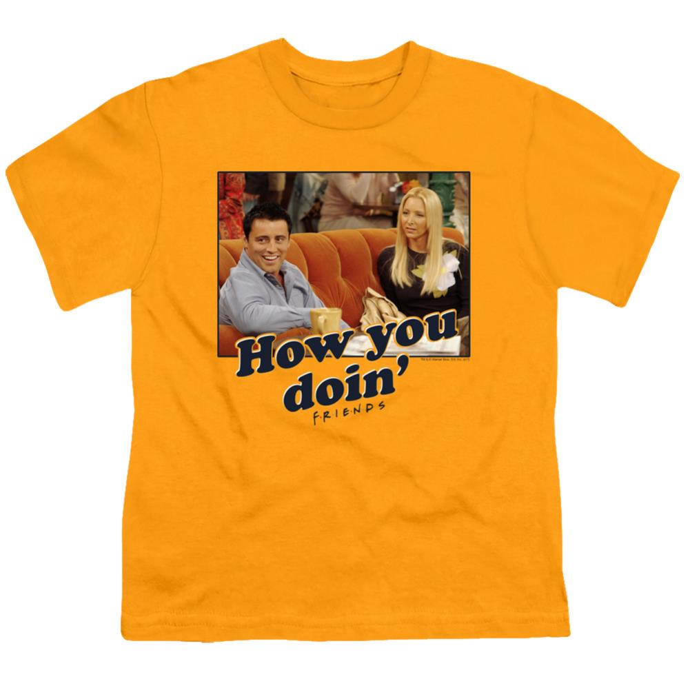 Friends How You Doin Youth 18/1 100% Cotton Short-Sleeve T-Shirt