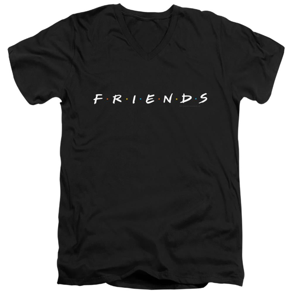Friends Logo Men's 30/1 Cotton Slim V-Neck T-Shirt
