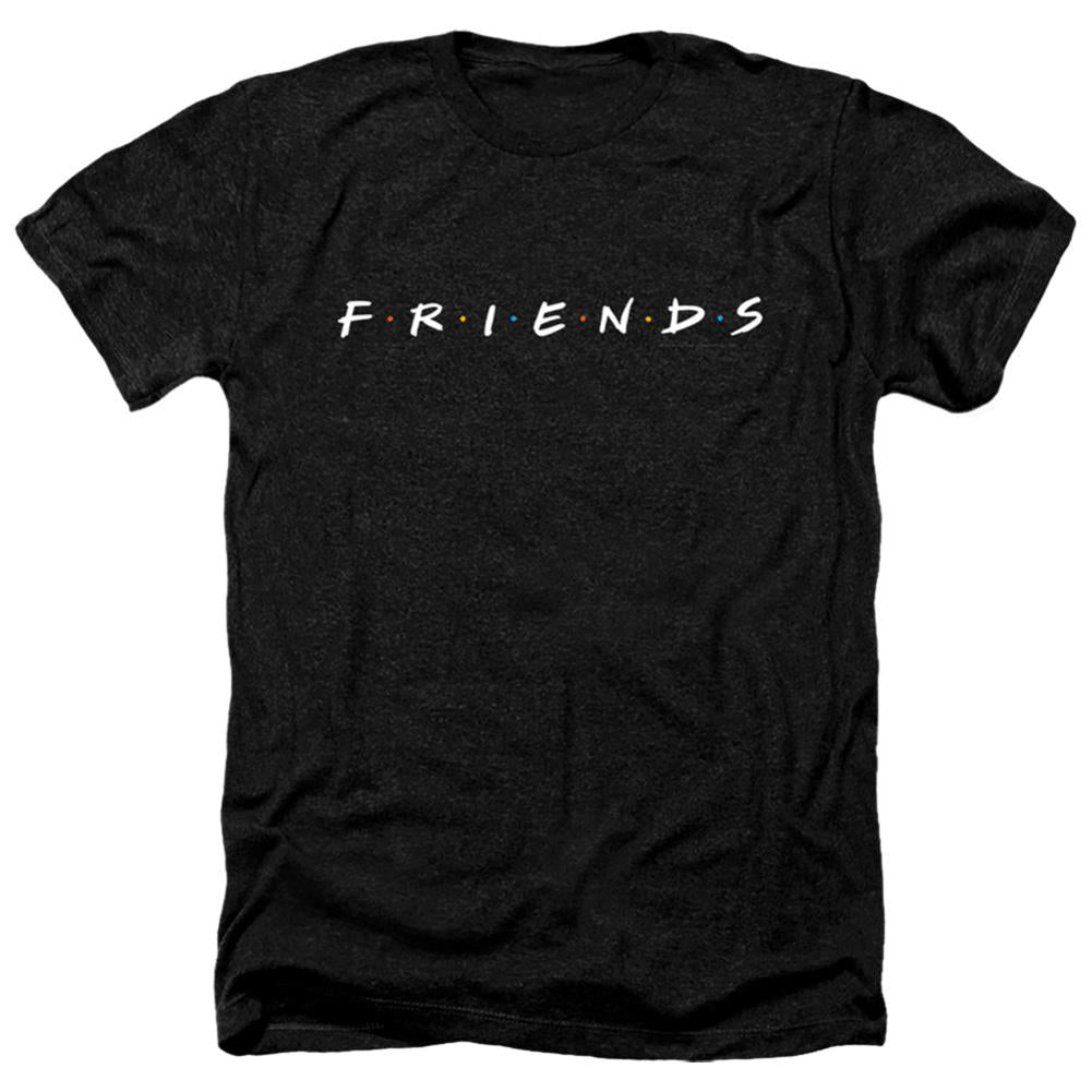 Friends Logo Men's 30/1 Heather 60 40 Poly Short-Sleeve T-Shirt