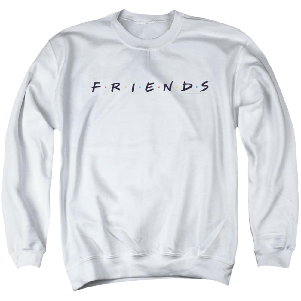 Friends Logo Men's Crewneck 50 50 Poly Long-Sleeve T-Shirt