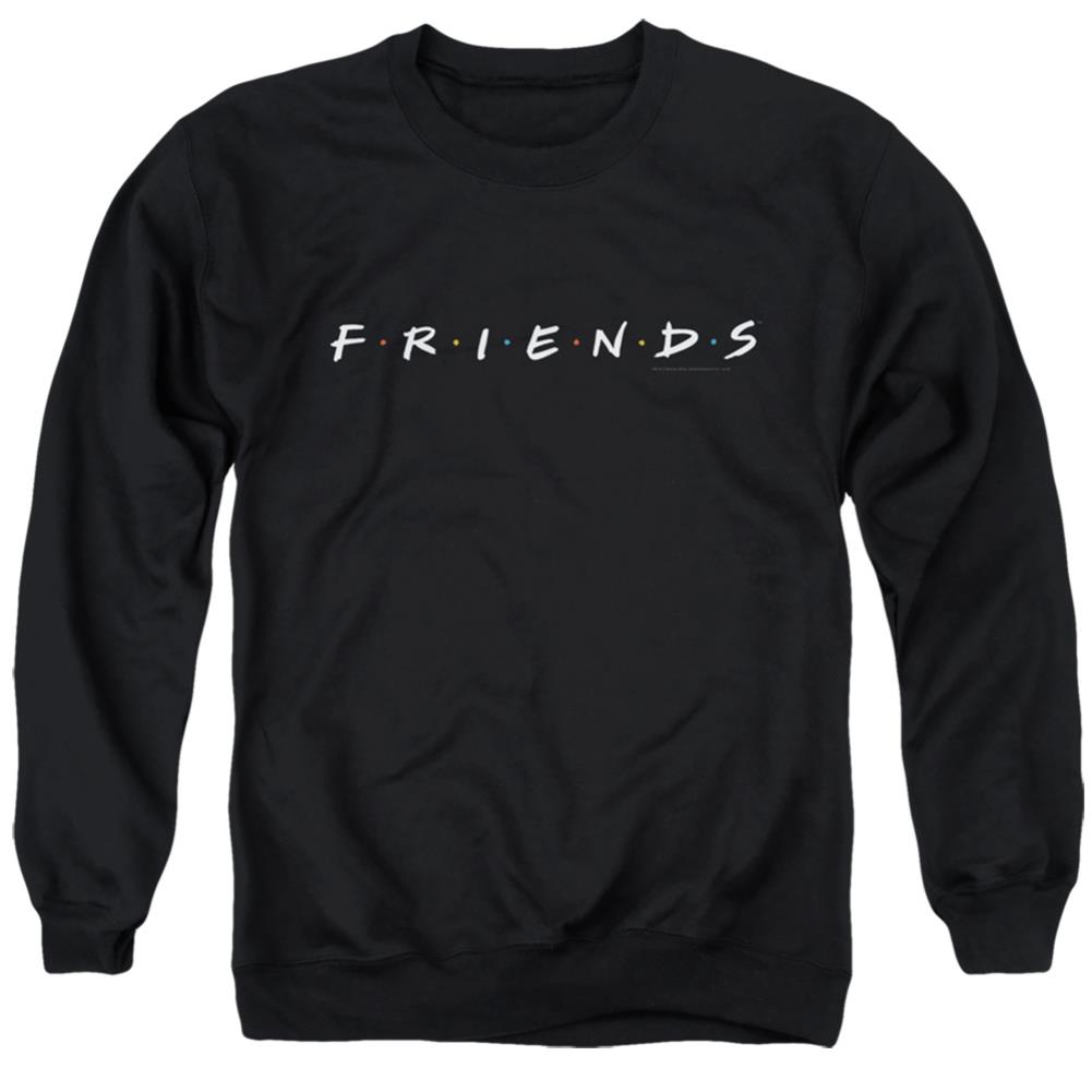 Friends Logo Men's Crewneck 50 50 Poly Long-Sleeve T-Shirt