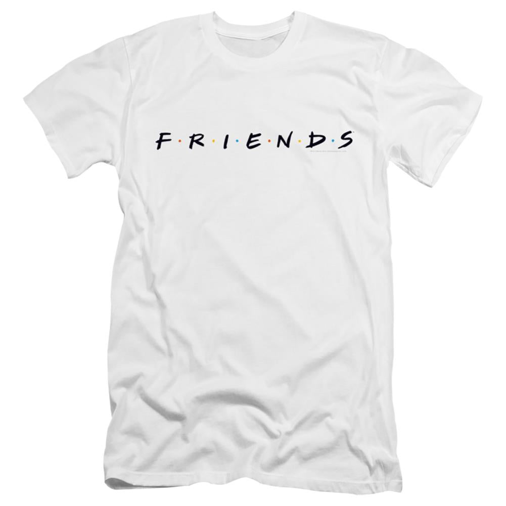 Friends Logo Men's Ultra-Soft 30/1 Cotton Slim Short-Sleeve T-Shirt