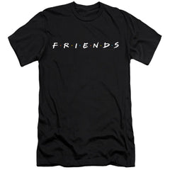 Friends Logo Men's Ultra-Soft 30/1 Cotton Slim Short-Sleeve T-Shirt