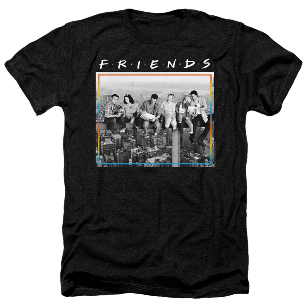 Friends Lunch Break Men's 30/1 Heather 60 40 Poly Short-Sleeve T-Shirt