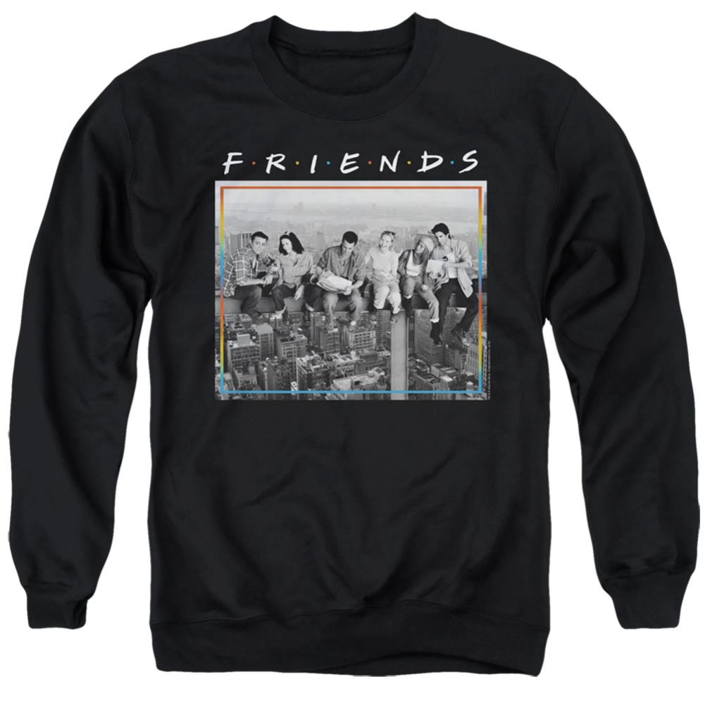 Friends Lunch Break Men's Crewneck 50 50 Poly Long-Sleeve T-Shirt
