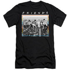 Friends Lunch Break Men's Ultra-Soft 30/1 Cotton Slim Short-Sleeve T-Shirt