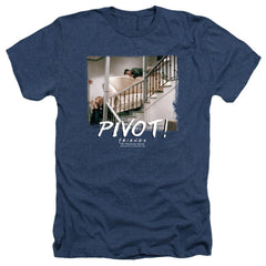 Friends Pivot Men's 30/1 Heather 60 40 Poly Short-Sleeve T-Shirt
