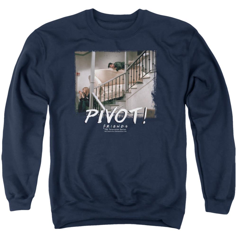 Friends Pivot Men's Crewneck 50 50 Poly Long-Sleeve T-Shirt