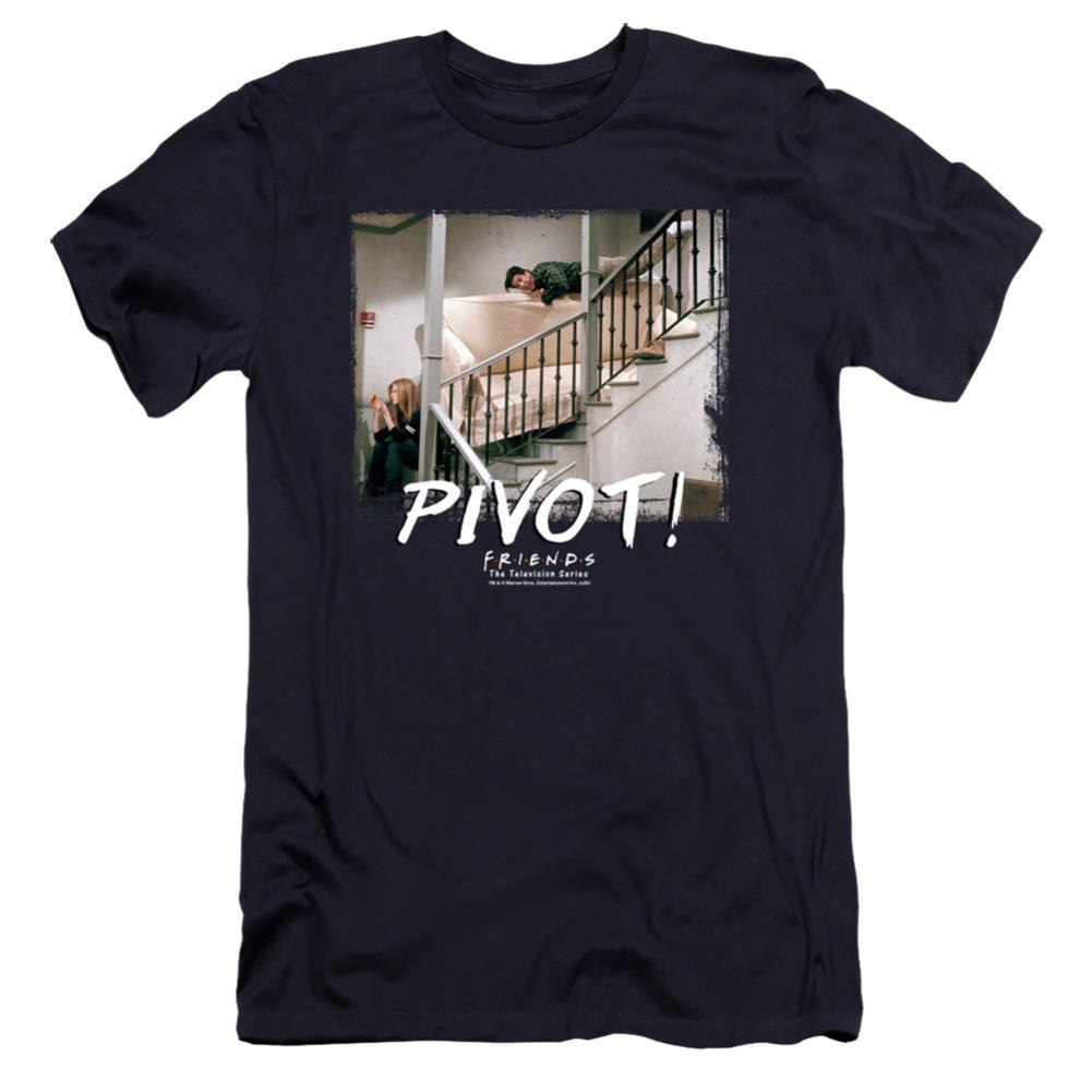 Friends Pivot Men's Ultra-Soft 30/1 Cotton Slim Short-Sleeve T-Shirt