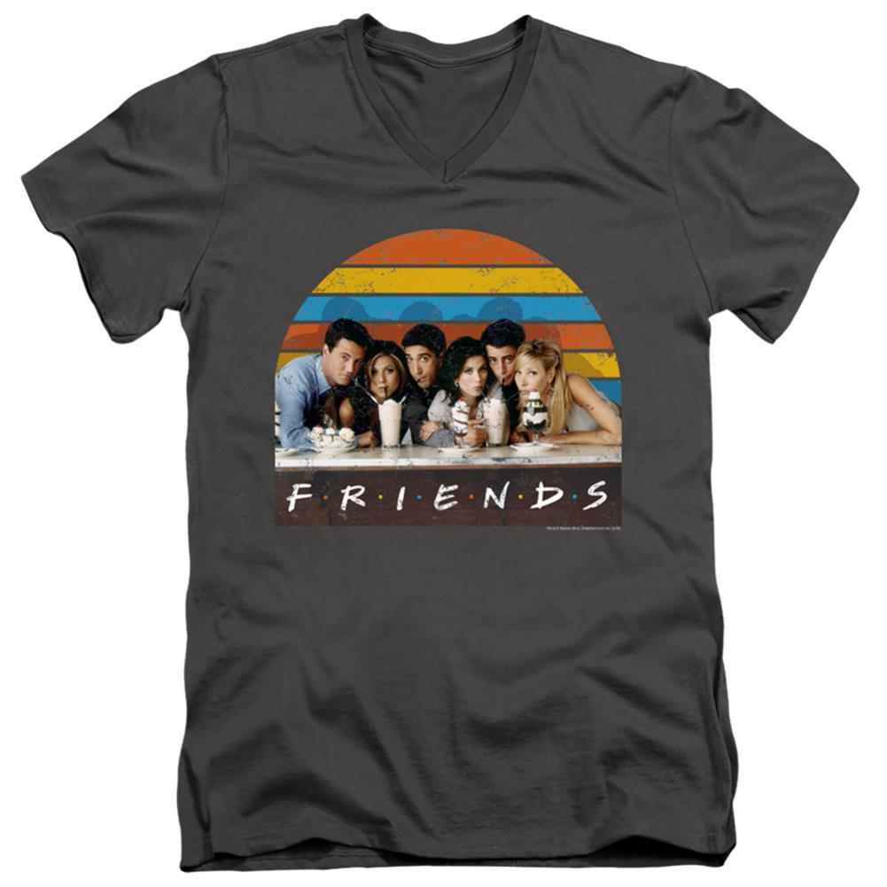 Friends Soda Fountain Men's 30/1 Cotton Slim V-Neck T-Shirt